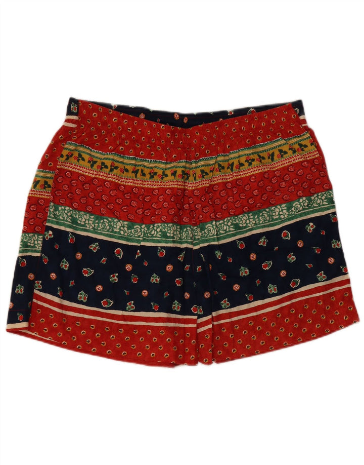 STEFANEL Roupa de banho masculina XL algodão floral multicolorido