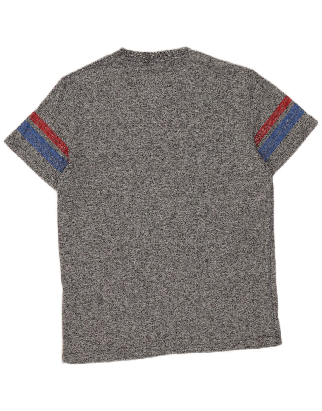 Superdry camiseta masculina gráfica top pequeno algodão manchado cinza