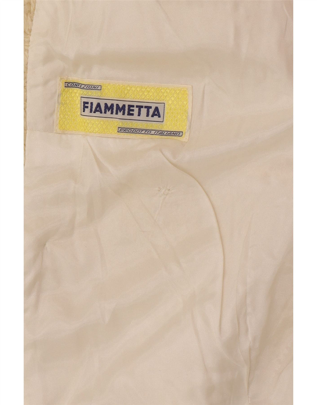Casaco feminino vintage com peito duplo UK 14 bege médio