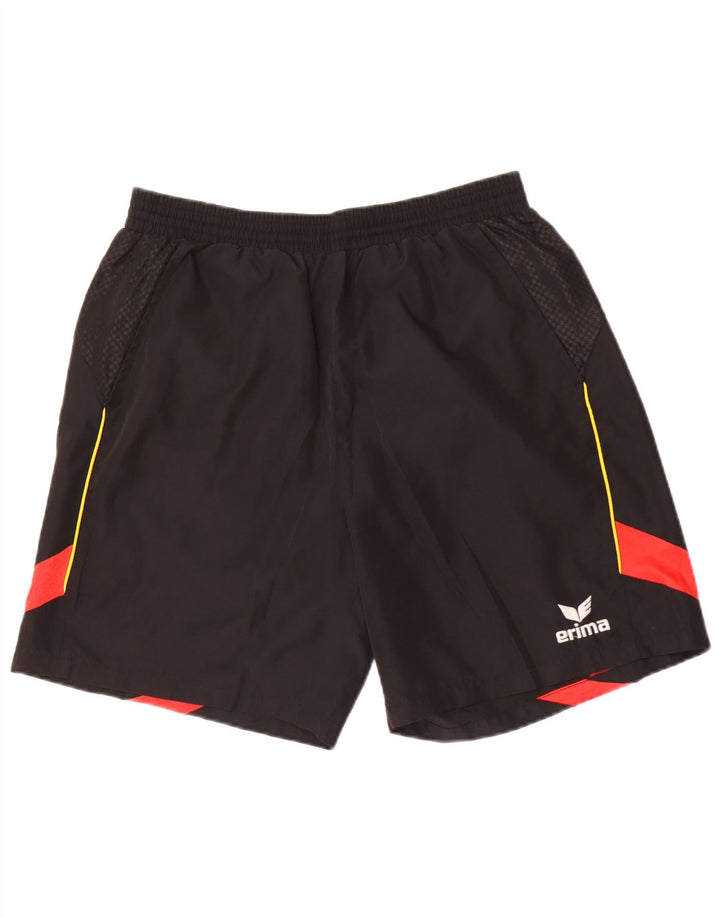 Erima Mens Sport Shorts Grande Poliéster Colorblock Preto
