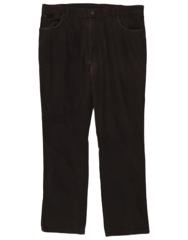 Wrangler Mens Texas Stretch Calça Casual Reta W40 L34 Algodão Cinza