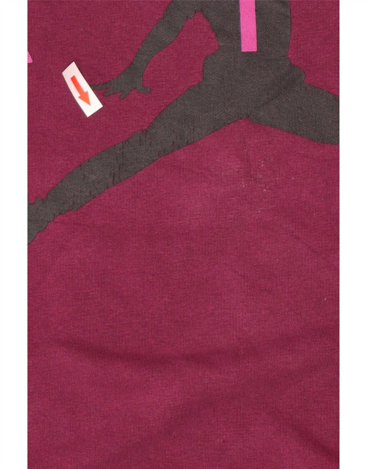 Jordan Mens Graphic Moletom Jumper Médio Roxo Algodão