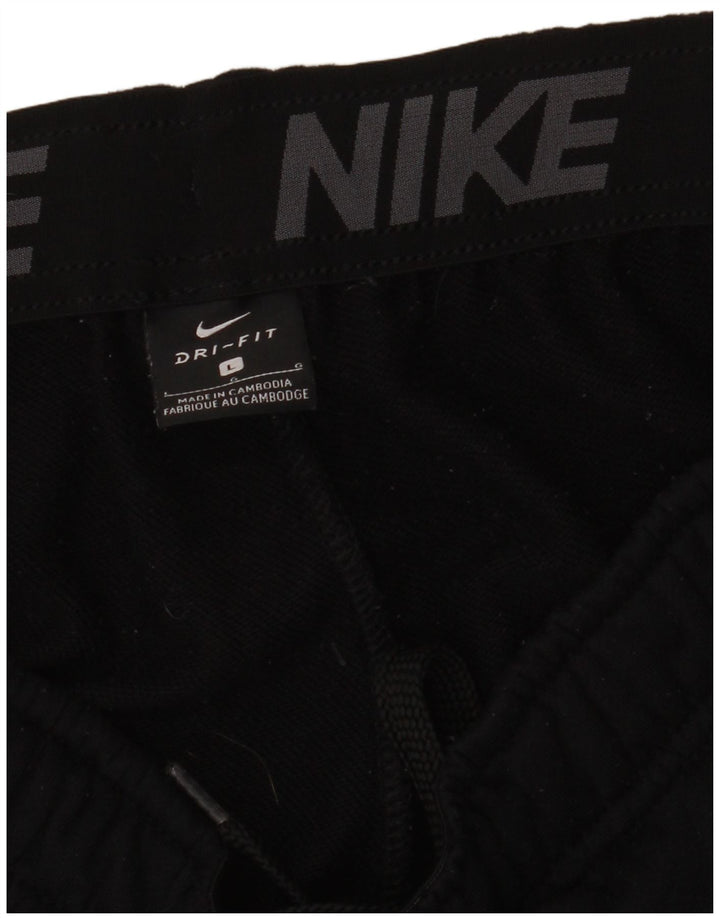 Nike Mens Dri Fit Calças de treino Joggers Grande Poliéster Preto