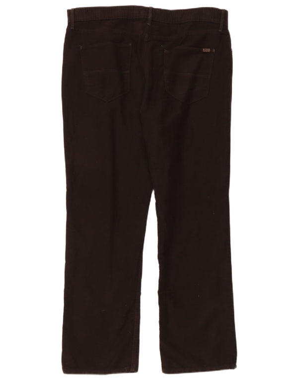 Jeans Marks & Spencer masculino regular fit reto W36 L29 algodão marrom
