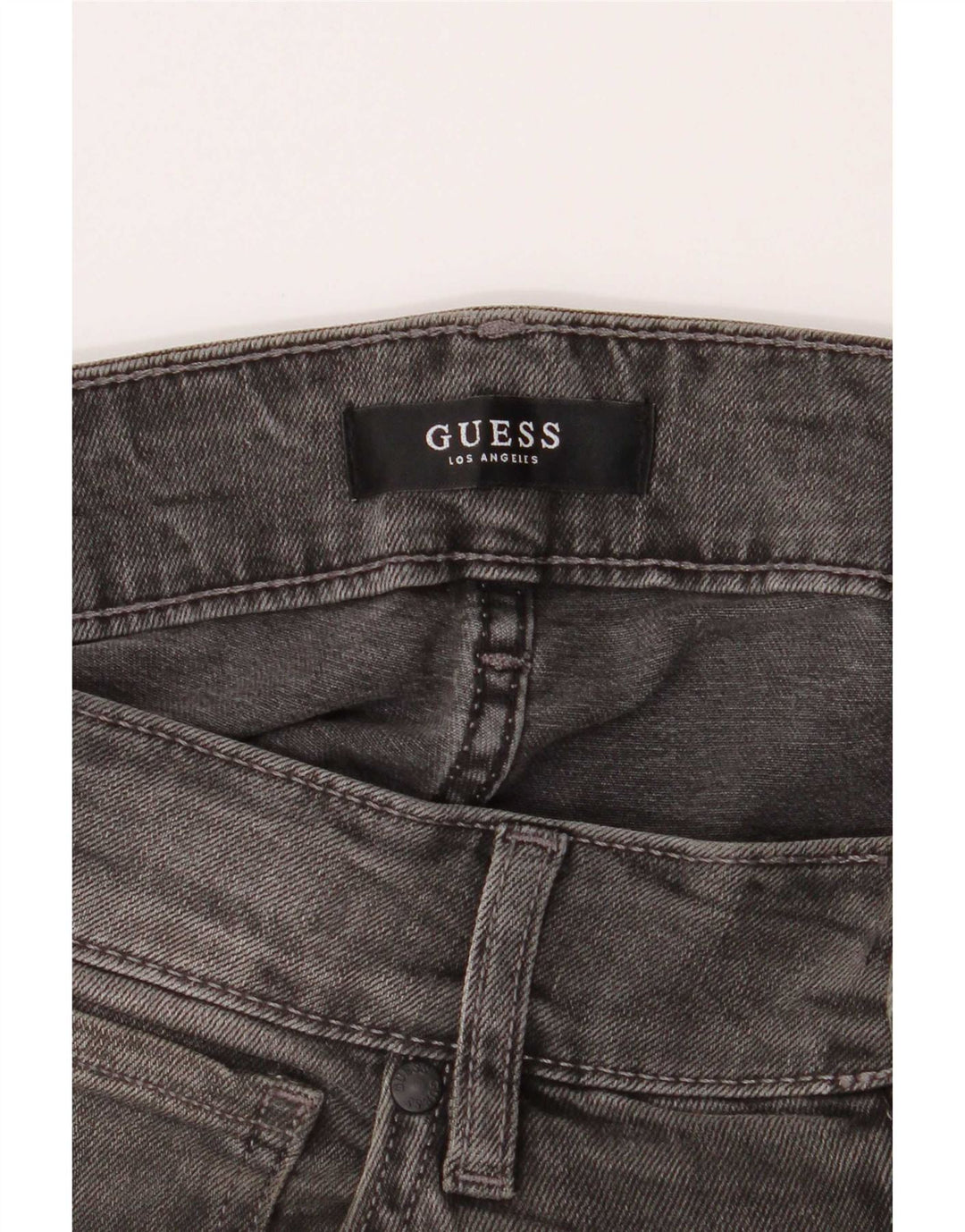 Guess Mens Angels Slim Jeans W30 L32 Cinza Algodão