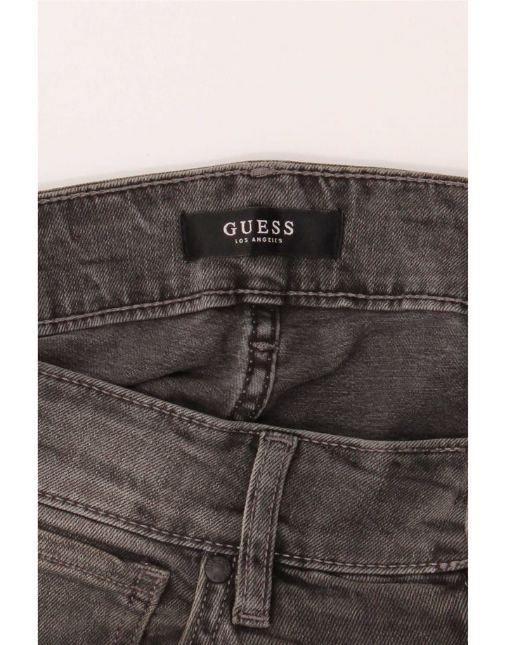 Guess Mens Angels Slim Jeans W30 L32 Cinza Algodão