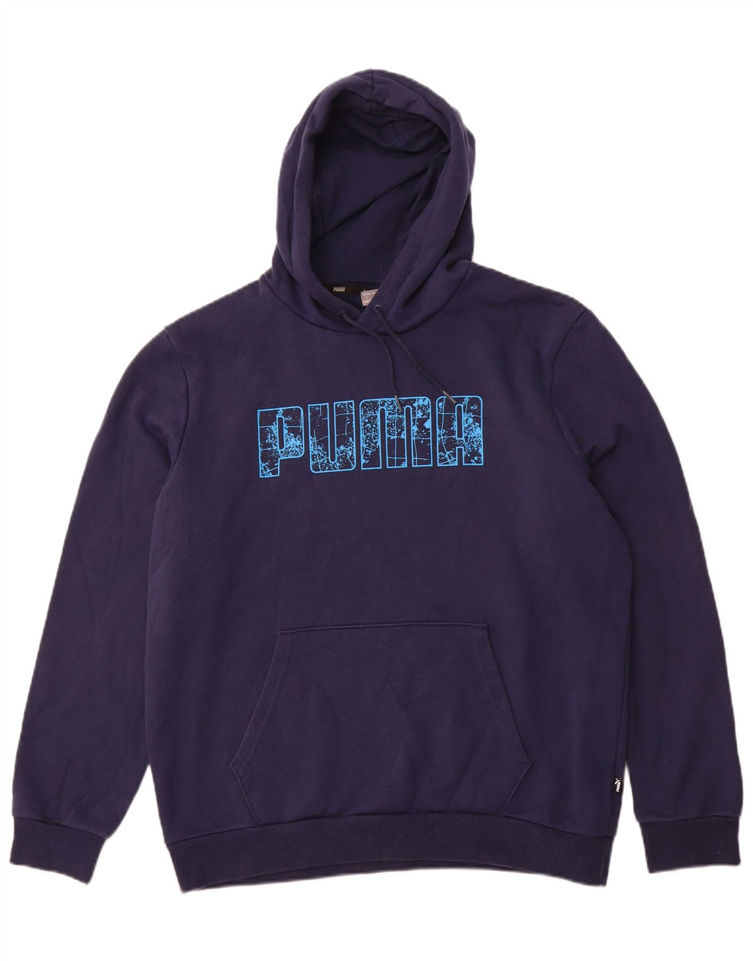 Jumper com capuz gráfico masculino PUMA grande azul marinho