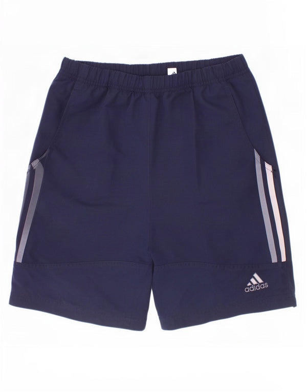 Shorts esportivos Adidas meninos 11-12 anos azul marinho poliéster