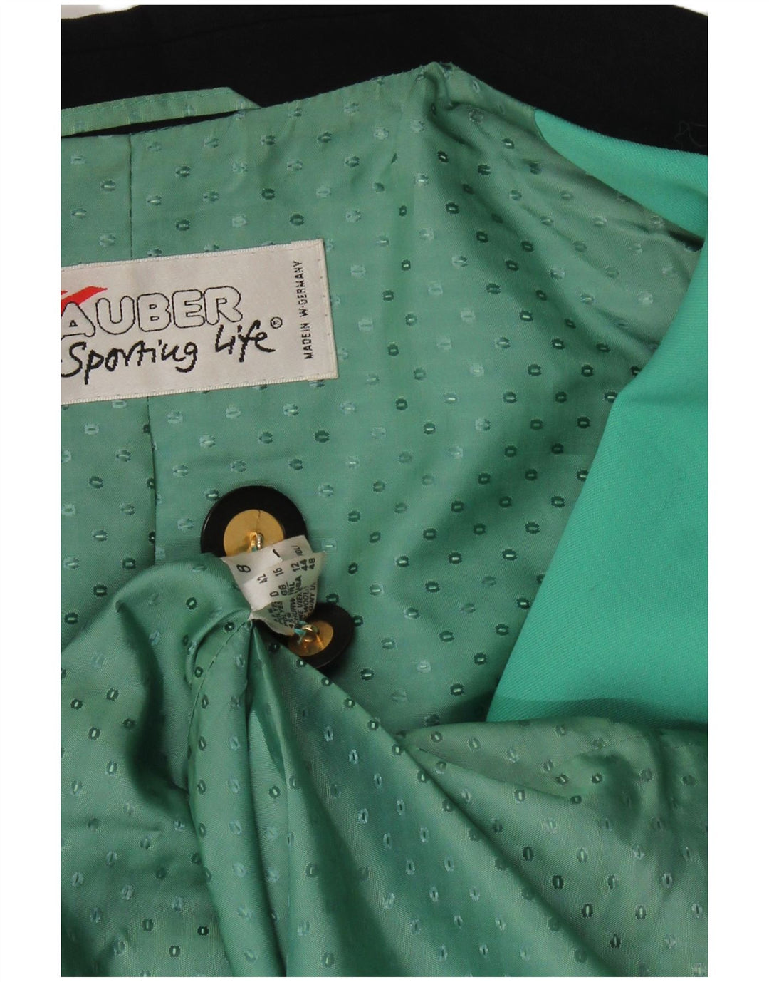 Jaqueta blazer feminina HAUBER com peito duplo Reino Unido 16 grande turquesa