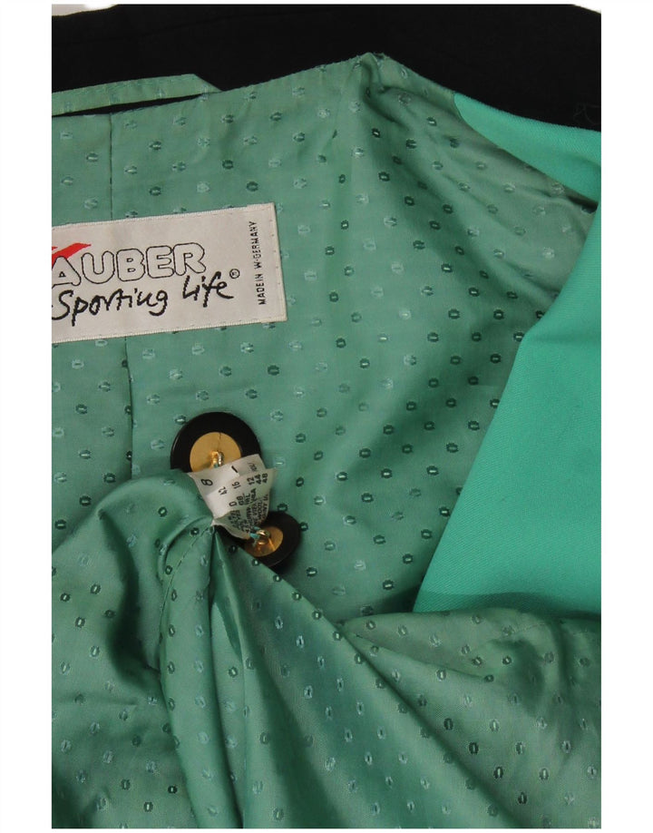 Jaqueta blazer feminina HAUBER com peito duplo Reino Unido 16 grande turquesa