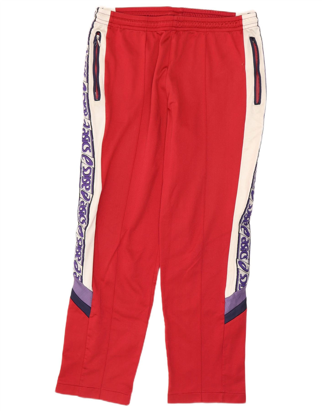 Calça de treino masculina Asics Graphic IT 52 grande vermelho colorblock poliamida