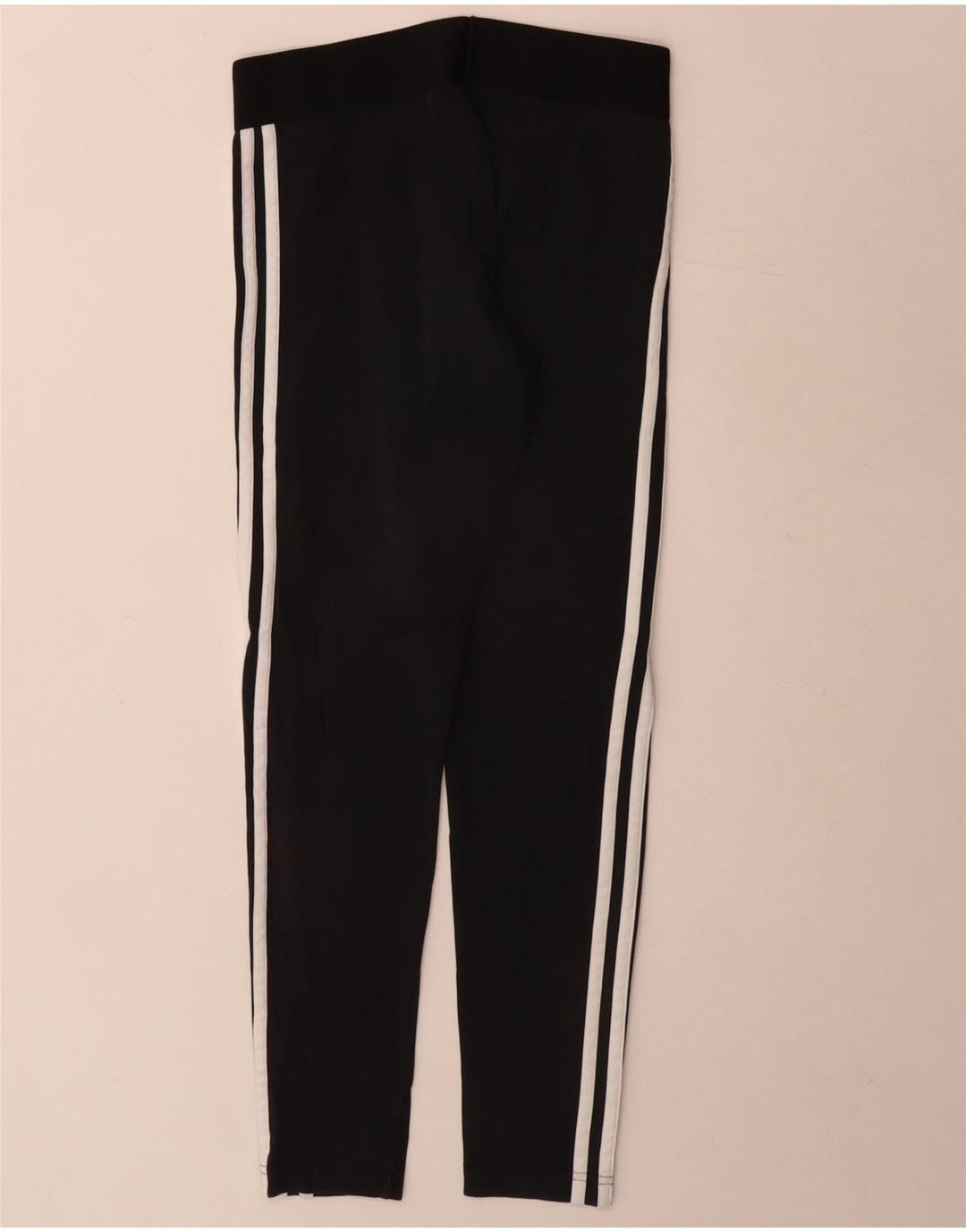 Leggings Adidas Femininas UK 8/10 Pequenas Algodão Preto