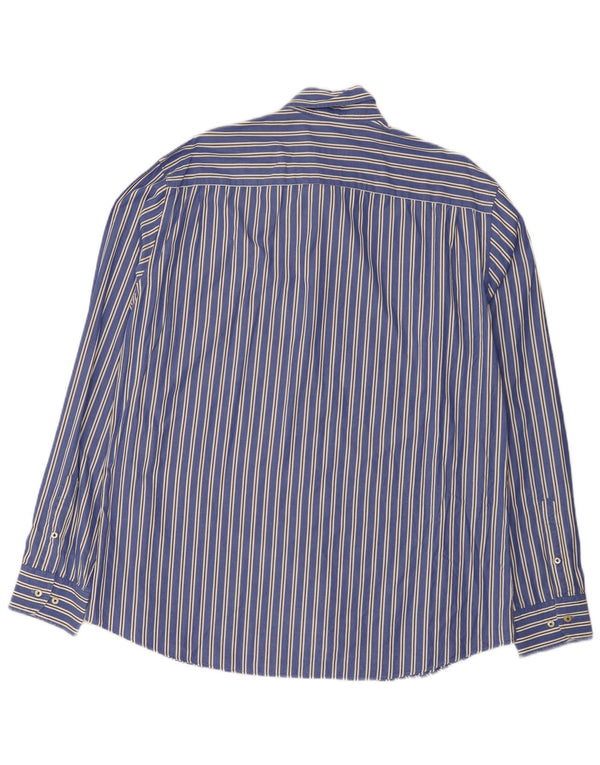 Camisa masculina Massimo Dutti 2XL listrada azul