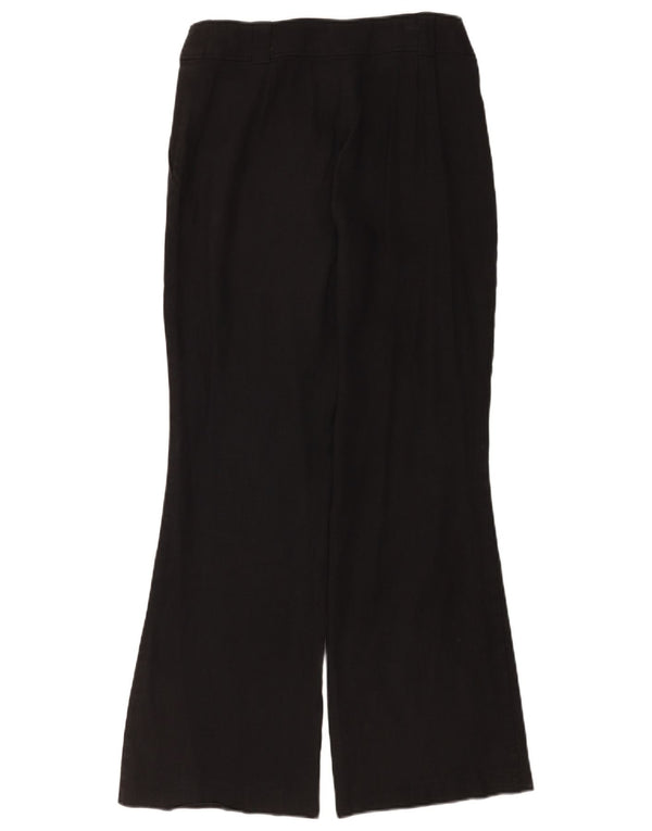 Calça feminina Marks & Spencer Autograph Chino UK 10 pequena W28 L30 preta