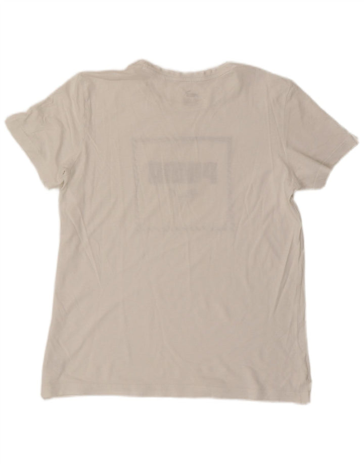Camiseta Puma Menino Graphic Top 15-16 Anos XL Branco