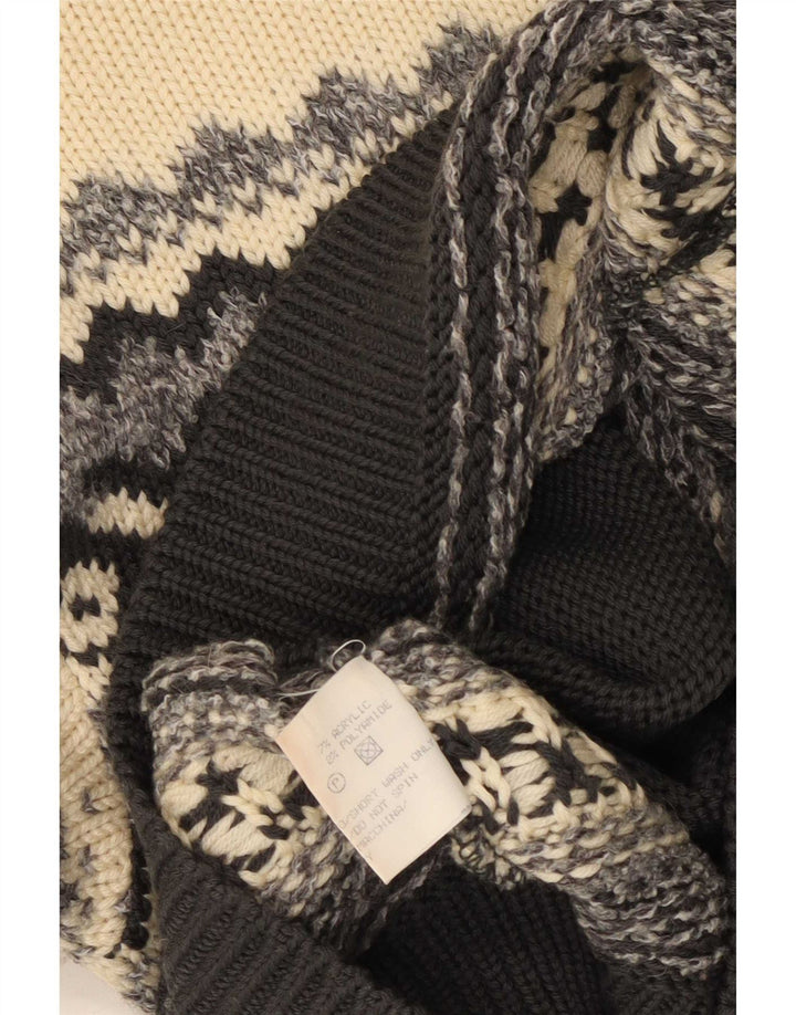 Suéter masculino Silvy com gola redonda IT 48 médio multicolorido Fair Isle