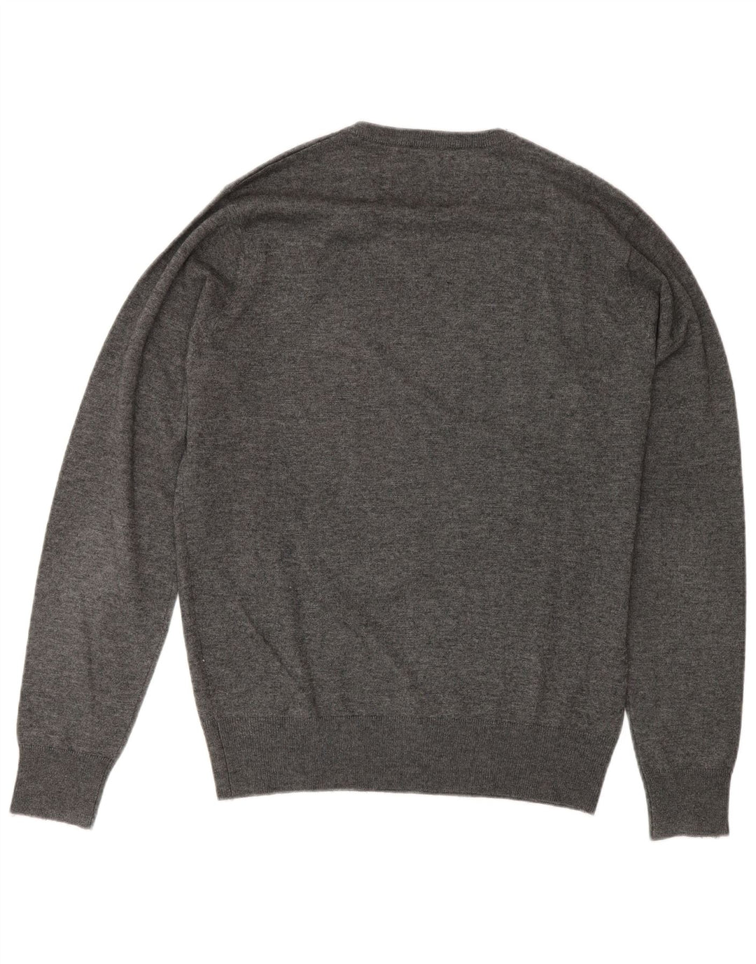 Suéter masculino Trussardi com gola redonda IT 50 cinza médio