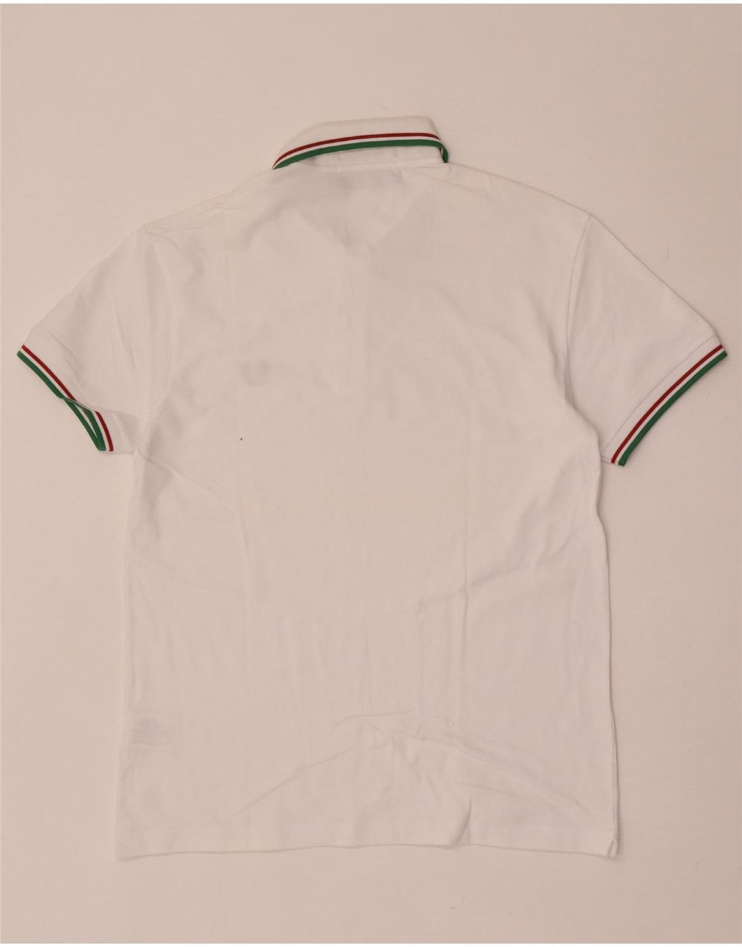 Camisa polo masculina leve e elástica Fred Perry de algodão branco médio