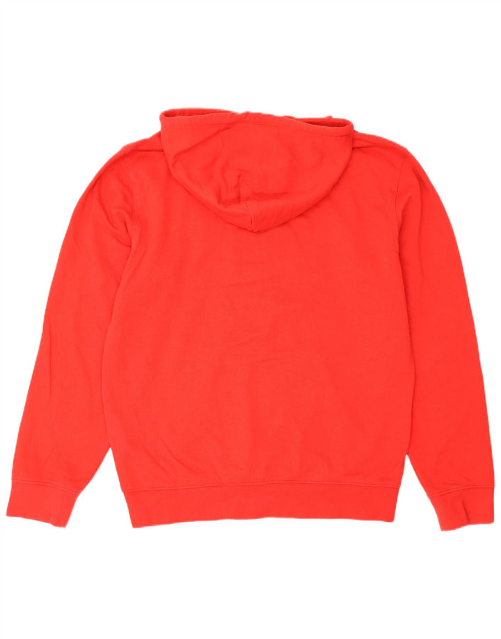 Jumper com capuz gráfico masculino Champion médio algodão vermelho