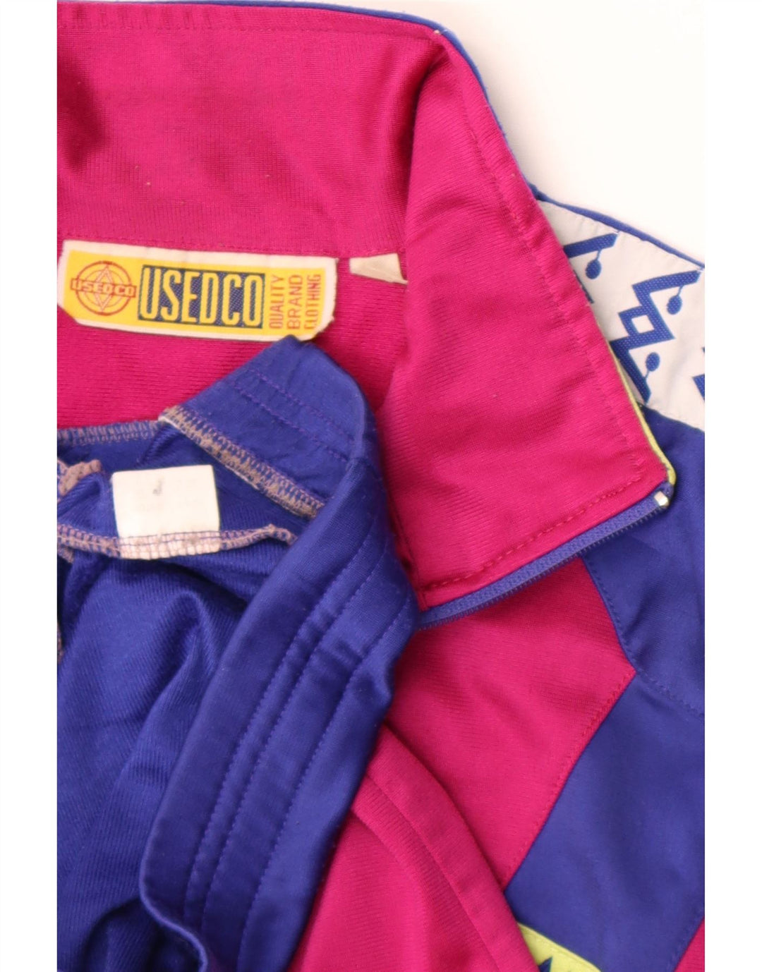 Jaqueta superior de agasalho gráfico masculino vintage grande poliéster azul colorblock