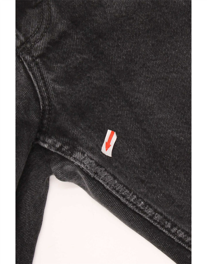 Lee Mens Chicago Straight Jeans W34 L29 Algodão Preto