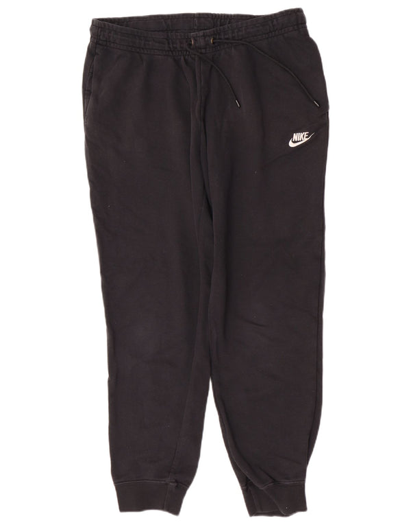 Calça de treino feminina Nike Joggers UK 14 grande algodão preto
