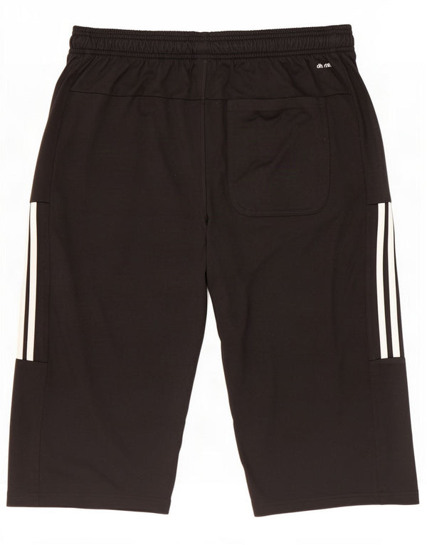 Adidas Mens Climalite Bermuda Sport Shorts Grande Poliéster Preto