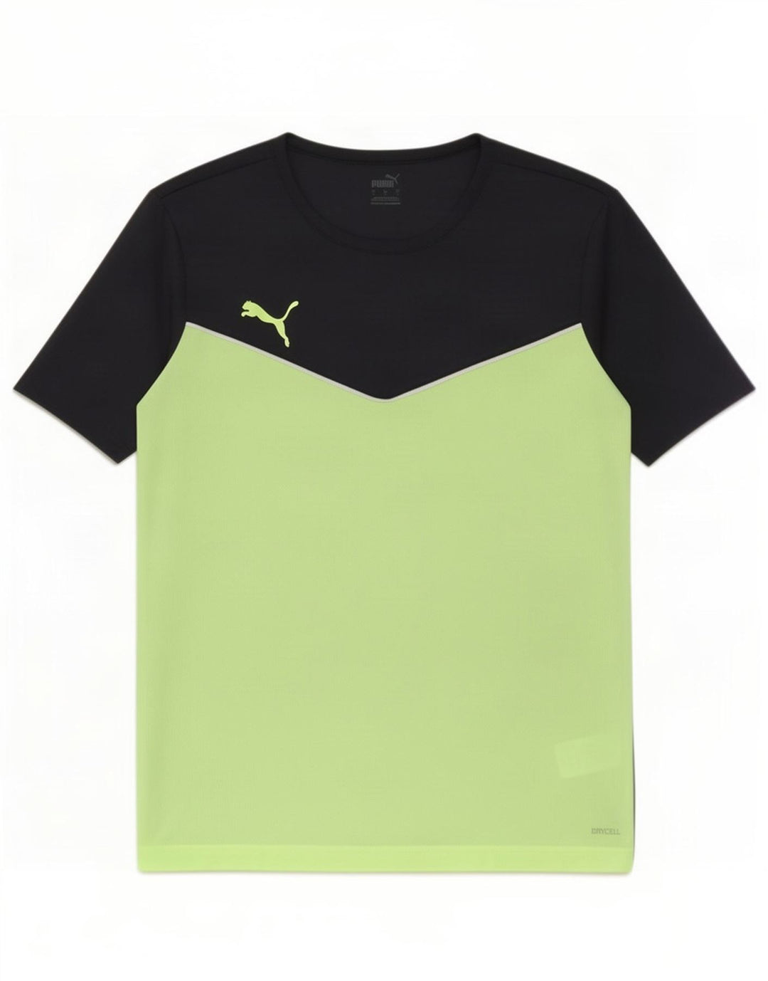 Puma Camiseta Masculina Top Grande Preto Colorblock Poliéster