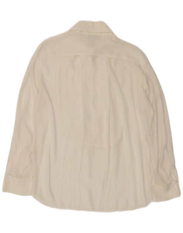 ENJOY Womens Loose Fit Pullover Shirt UK 14 Medium White Polyester