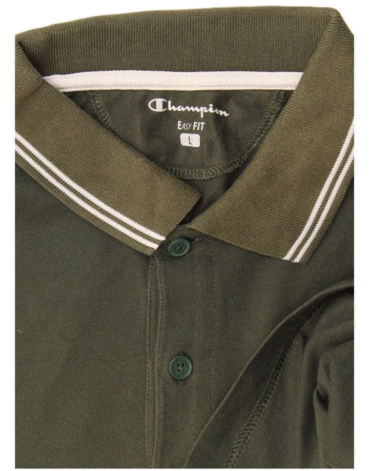 Camisa polo masculina Champion Easy Fit grande cáqui