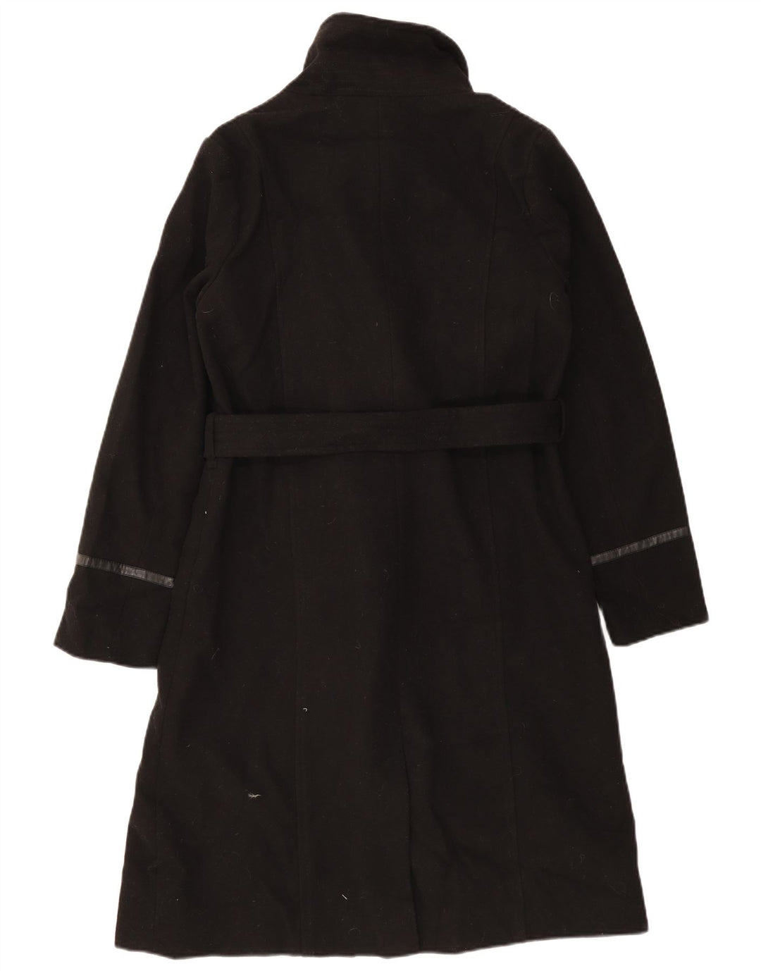 Sobretudo feminino Oasis UK 16 grande poliéster preto