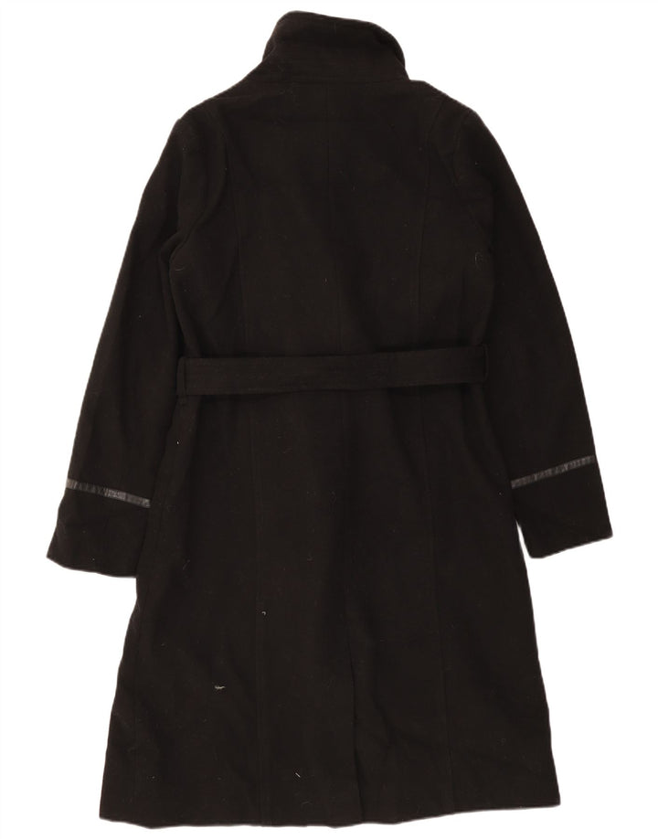 Sobretudo feminino Oasis UK 16 grande poliéster preto