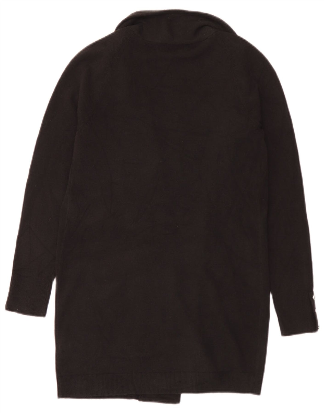 Marks & Spencer Suéter feminino Longline Open Cardigan Reino Unido 8 Pequeno Preto