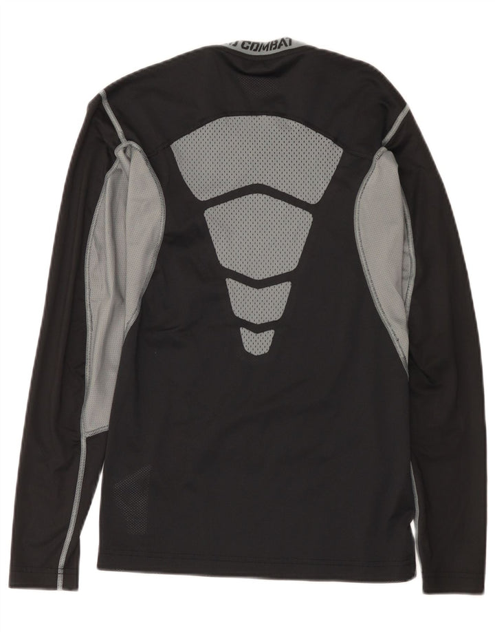 Top Nike Masculino Dri Fit Manga Longa Pequeno Preto Colourblock Poliéster