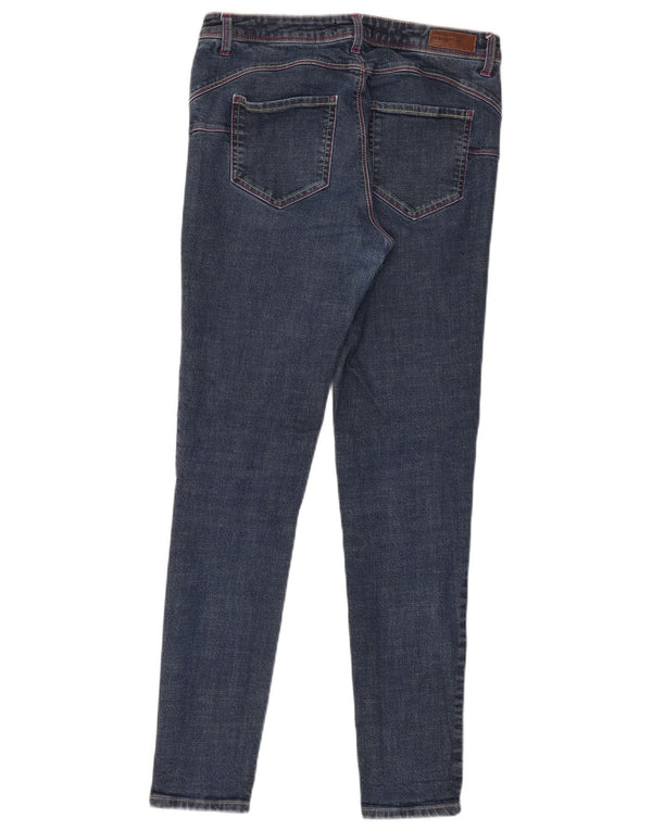 Benetton Jeans Skinny Feminino W31 L30 Azul Marinho Algodão
