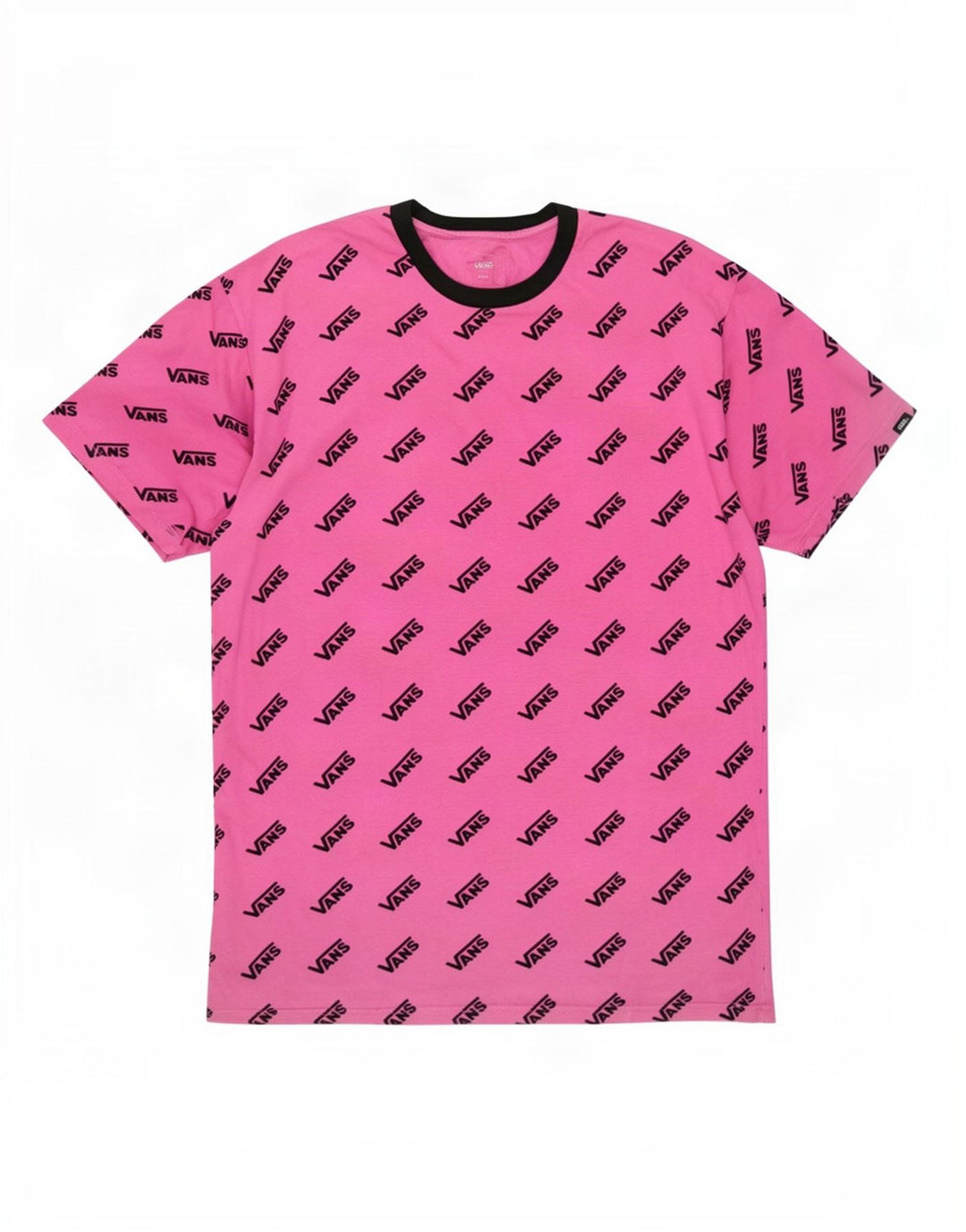 Camiseta Vans masculina gráfica grande algodão rosa