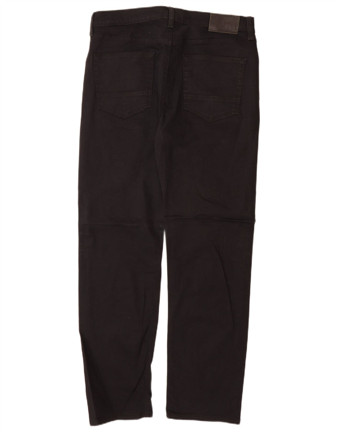 Calça jeans reta regular masculina Marks & Spencer W34 L31 algodão preto