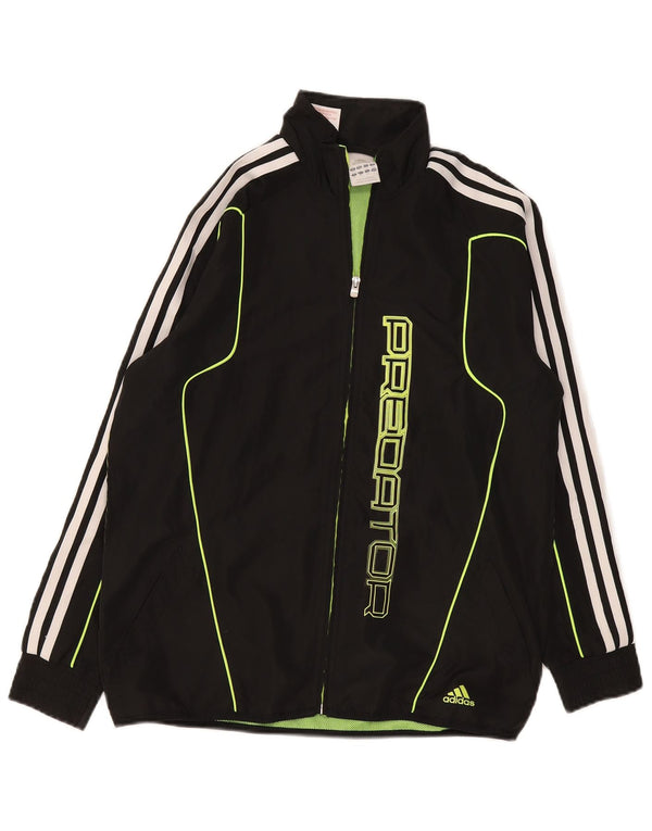 Jaqueta Adidas Boys Graphic Treino Top 13-14 Anos Grande Poliéster Preto