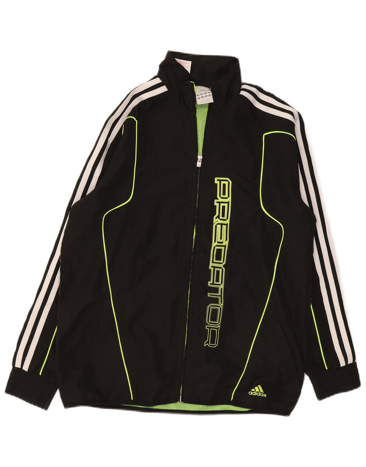Jaqueta Adidas Boys Graphic Treino Top 13-14 Anos Grande Poliéster Preto