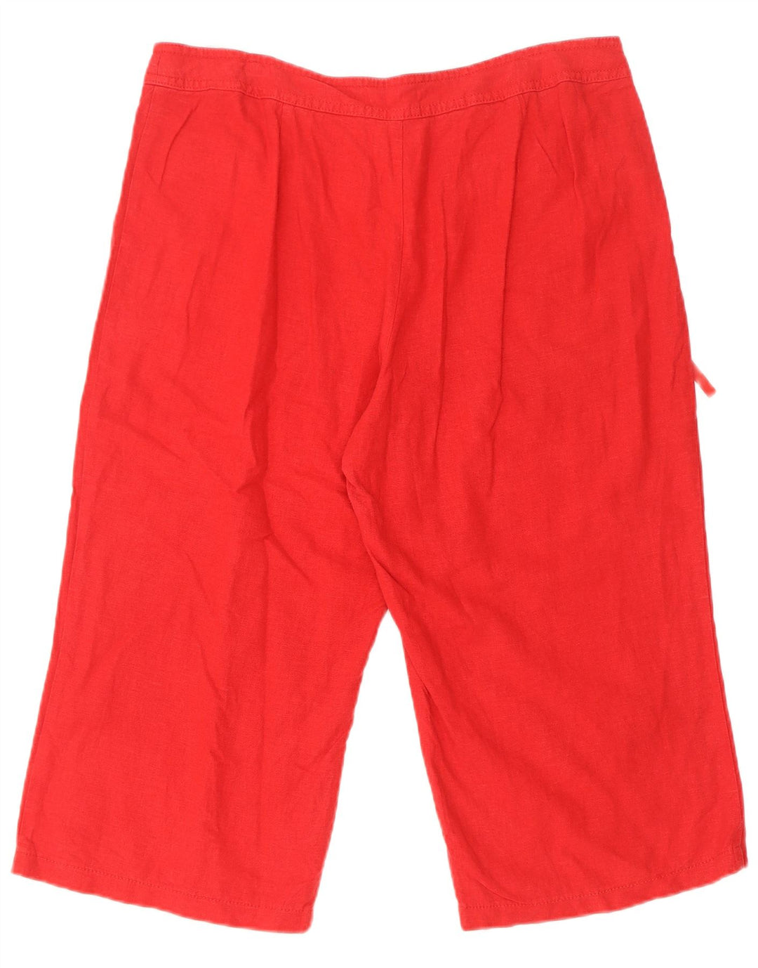 Bermuda feminina Marks & Spencer UK 16 grande W34 linho vermelho