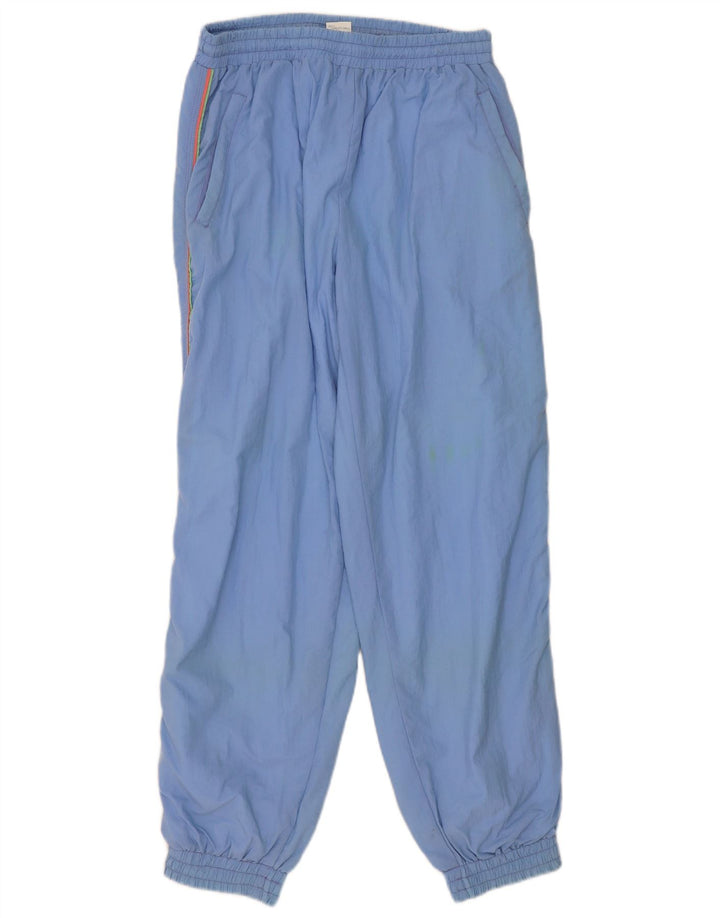 Calça de treino masculina vintage joggers grande poliamida listrada azul