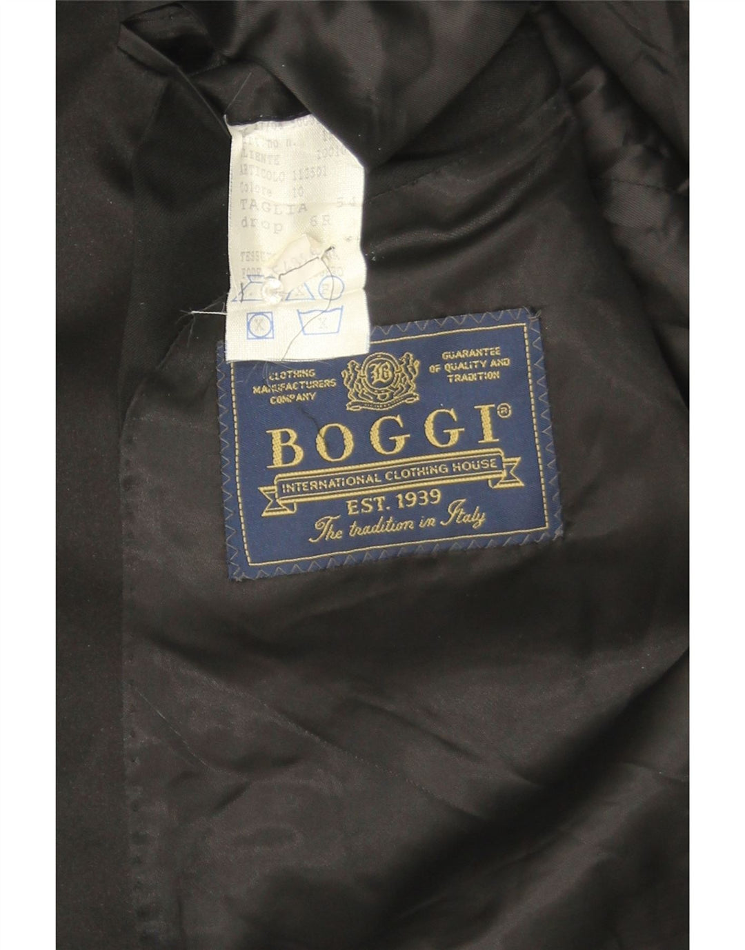 Jaqueta blazer masculina Boggi com 1 botão IT 54 2XL preta