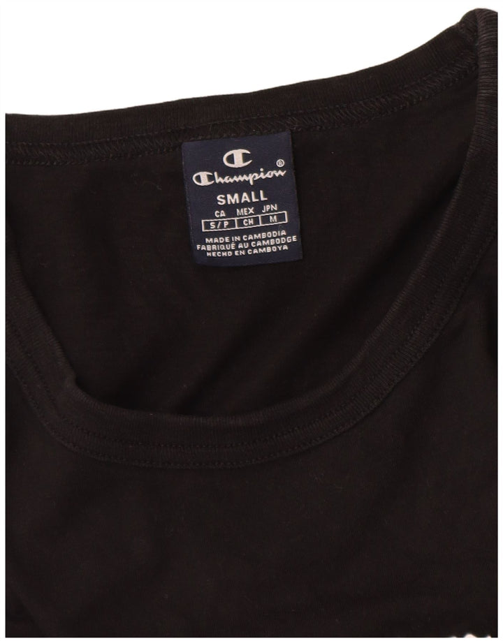 Camiseta masculina gráfica CHAMPION pequena preta