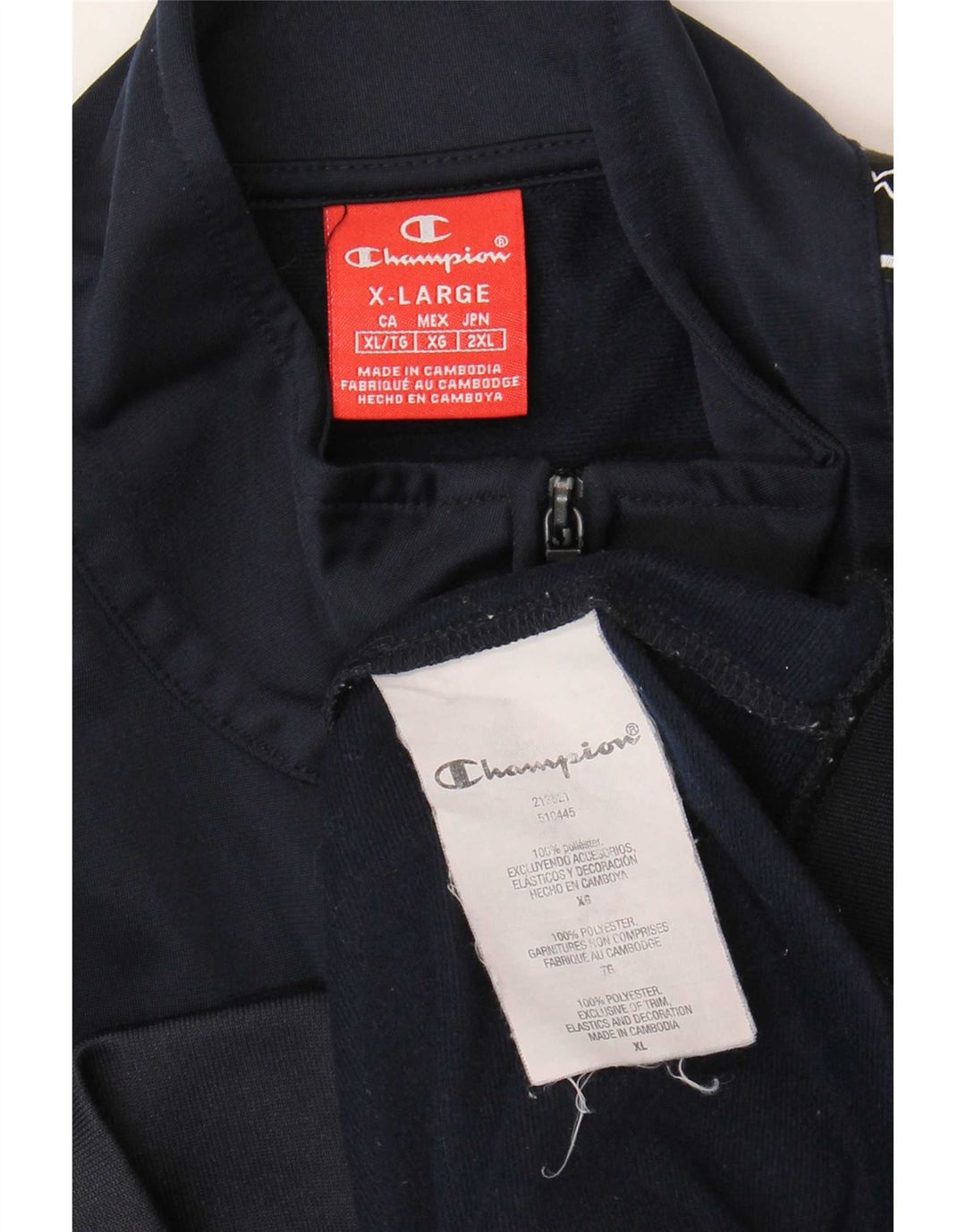 Jaqueta masculina Champion Graphic Tracksuit XL azul marinho poliéster