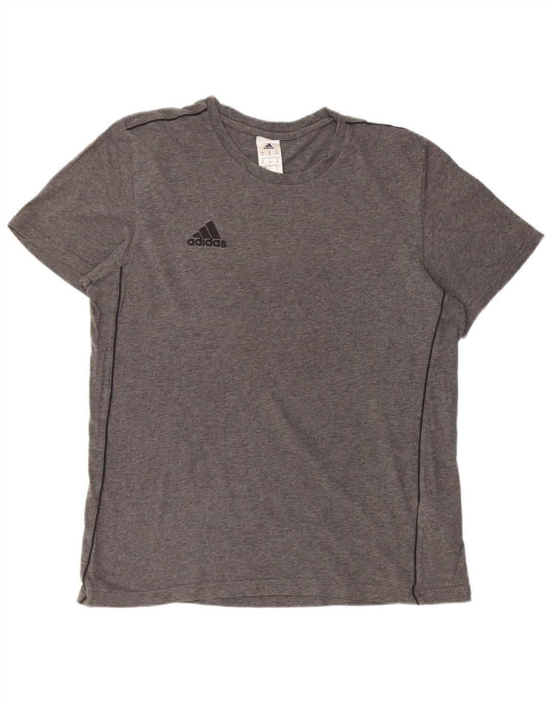 Camiseta masculina ADIDAS Top cinza médio algodão