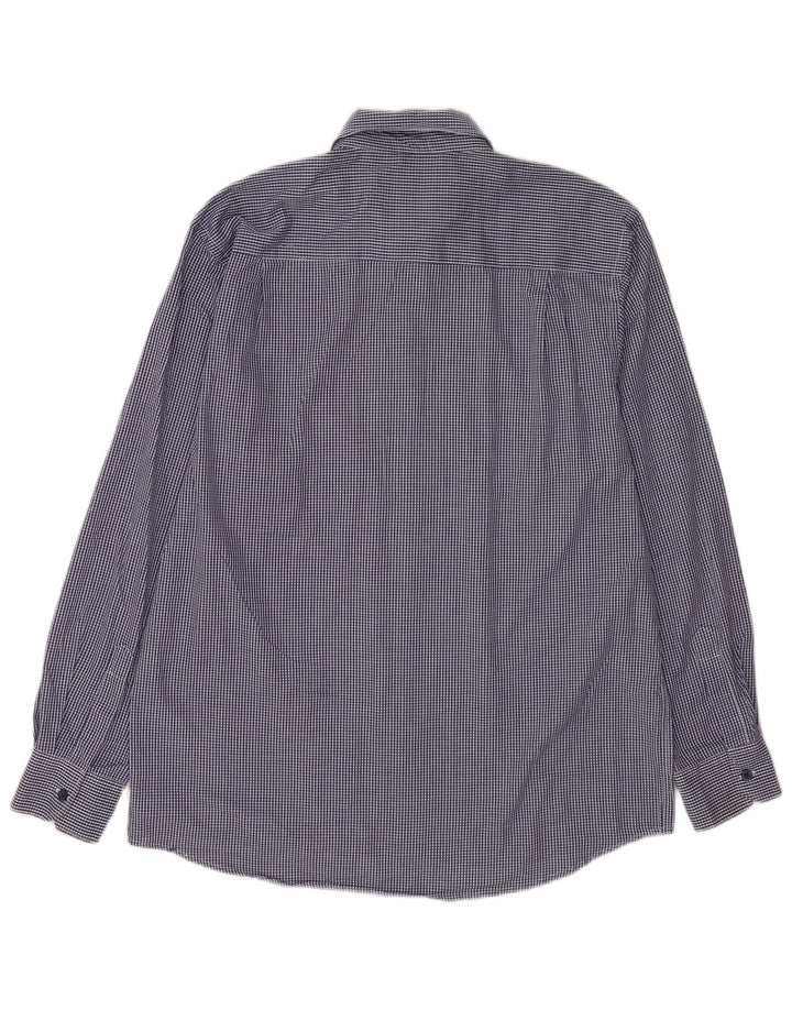 Camisa masculina Pierre Cardin Regular Fit XL azul marinho poliéster guingão