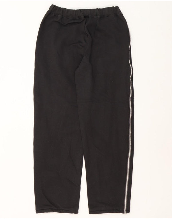 Calça de treino masculina Kappa pequena de algodão preto