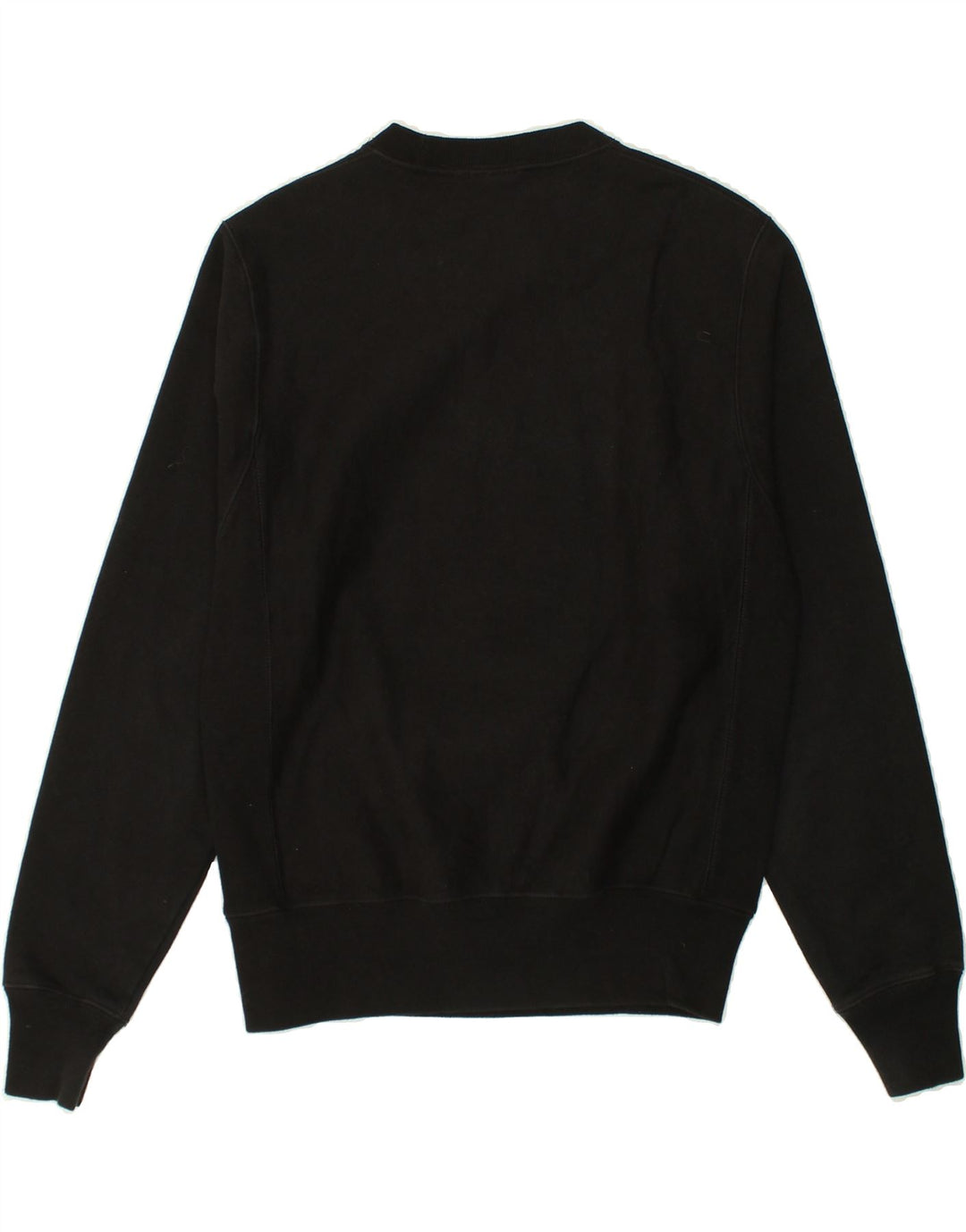 CHAMPION Mens Graphic Sweatshirt Jumper Small Black Cotton Vintage Champion and Second-Hand Champion from Messina Hembry 
