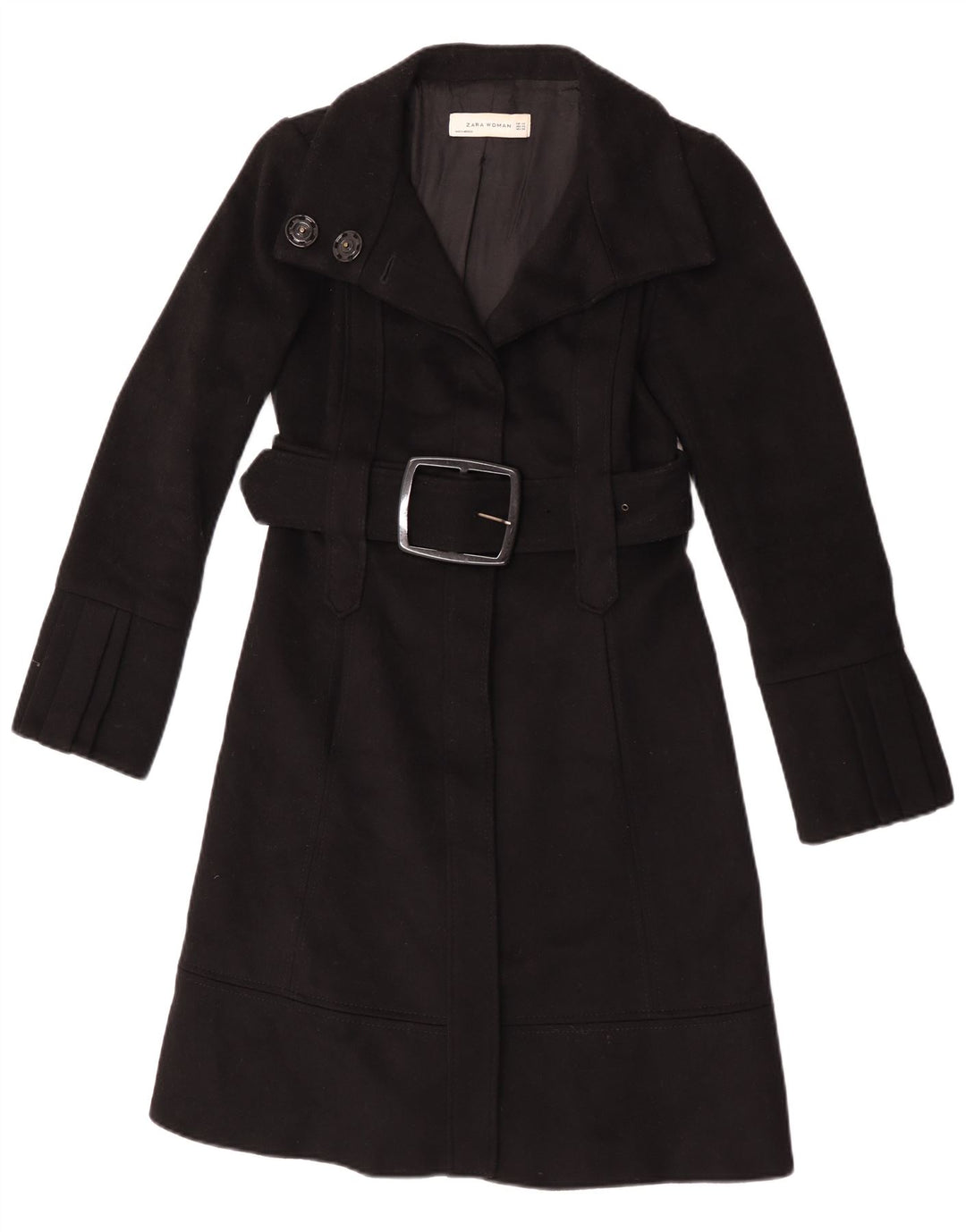 Sobretudo feminino Zara UK 6 XS preto