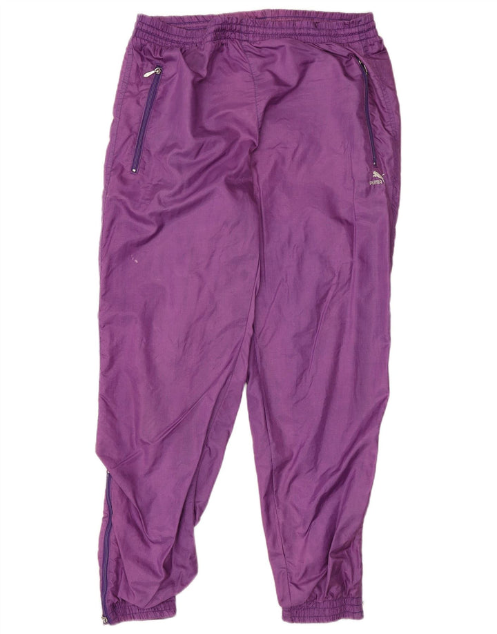 Calça de treino masculina PUMA Joggers médio roxo poliamida